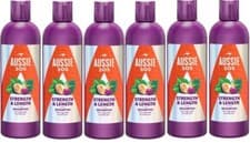 Image of Aussie SOS Strength & Length Shampoo 300ml for Long, Weak, Brittle - Pack of 6