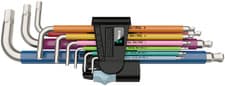 Image of Wera 3950/9 Hex-Plus Stainless Steel Hex Allen Key Set, Metric - 05022669001