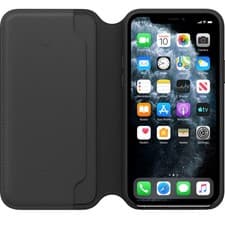 Image of Apple Leather iPhone 11 Pro Folio Case Cover Genuine Durable Flip Retail - New