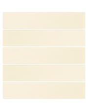 Image of Beige Gloss 'Cotton' Ceramic Wall Tiles 250mm x 50mm 1m² 5m² 10m² 15m² 20m²
