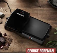 Image of George Foreman Large Grill & Griddle with Dual Temperature Controls - BRAND NEW