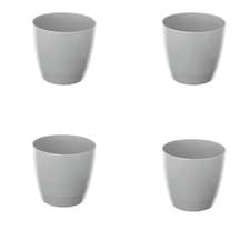 Image of Whitefurze 16cm Round Indoor Pot 4 Pack