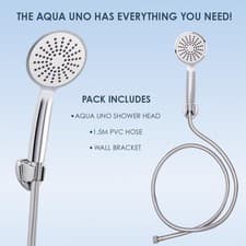 Image of AQUALONA® Aqua Uno Handheld Shower Head-Rub Clean Technology-150cm Hose included