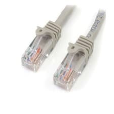 Image of StarTech.com 5m CAT5e UTP RJ45 Ethernet Patch Cable Grey 45PAT5MGR