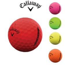 Image of Callaway SuperSoft Matte Coloured GOLF BALLS Recycled Pearl GRADE A, 12 Balls