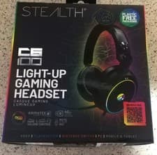 Image of Stealth C6-100 Gaming Headset Light-Up RGB Black PC PS5 Xbox Nintendo 3.5mm Jack