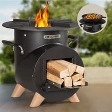 Image of Fire bowl Outdoor Steel Large Fire Bowl large Mobile Weatherproof Fire Bowl