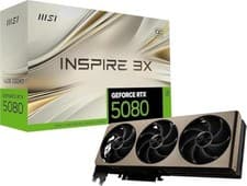 Image of MSI GeForce RTX 5080 16G Inspire 3X OC Graphic Card - NVIDIA GeForce RTX