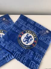 Image of Chelsea FC 100% Cotton Face Cloth/Flannel x 2 - Official Product BNWT