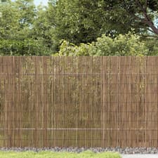 Image of Reed Garden Fence Brown 600x90 cm Natural Privacy Screen Breathable WaterproofUV