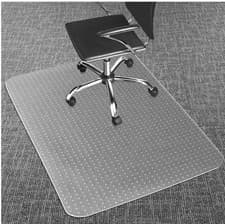 Image of Chair Mat Heavy Duty Polycarbonate Office Floor Protector - Carpet 90cm x 120cm