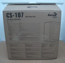 Image of AEROCOOL CS-107 V2 MINI TOWER CASE (CS-107-A-BK-V2) – NEW OLD STOCK & BOXED