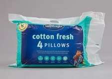 Image of New 4 Cotton Fresh Anti-Allergy Pillows (Opened)
