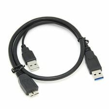 Image of USB 3.0 Type A Male to Micro B Male Data Cable Lead Super Fast Speed Charging