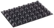 Image of Pack 40x 3M Hemisphere Anti Vibration Feet SJ 5027 BLACK 16mm dia Natural Rubber