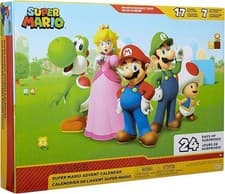 Image of Nintendo Super Mario Advent Calendar Holiday by JAKKS Pacific, 24 Days of