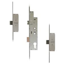 Image of Fullex Crimebeater Lever Operated Latch & Deadbolt Twin Spindle - 2 Dead Bolt