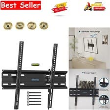 Image of Ultra Slim TV Wall Bracket, Tilting TV Wall Mount for 23-60 Inch Flat and Cur...