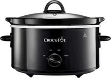 Image of Crockpot Oval Slow Cooker Black 3.7 Litre Dishwasher Safe