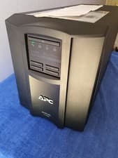 Image of UNUSED APC SMART-UPS SMT 1500i VA LCD TOWER UPS WITH RBC7 BATTERY & CABLES 2212