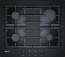 Image of NEFF 60cm Built-In Gas Hob Black Tempered Glass 4 Burner T26CS49S0 Ex Display