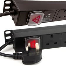 Image of PDU UK Sockets with to Plug Power Distribution Units Vertical 8/10/12 Way/SURGED