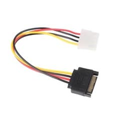 Image of 4Pin Molex Female to 15Pin SATA Male IDE Hard Drive Power Adapter Cable 20cm