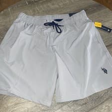 Image of NEW U.S. Polo Assn. Men's grey UPF 50 Swimming Trunks shorts Size medium NWT B4