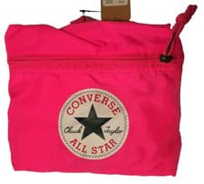 Image of Converse All Star Neon Pink Backpack Packable Lightweight One Size Solid Zip NWT