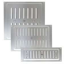 Image of ALUMINIUM AIR VENT Open/Close Hit & Miss Sliding Metal Ventilation Grille Cover!