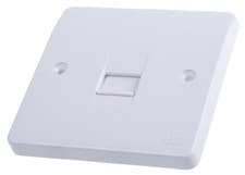 Image of 2 x MK Single Gang Master Telephone Socket White K422RPWHI