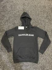 Image of Calvin Klein Jeans Hoodie Black Mens in Large BRAND NEW