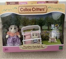 Image of Sylvanian Families Calico Critters Patty and Paden's Double Stroller Set Guinea