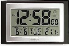 Image of Acctim Status Radio Controlled Acctim Stratus Wall/Desk Clock, Black 74053
