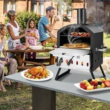 Image of Outdoor Pizza Oven Wood Fired Pizza