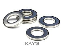 Image of FLAT WASHERS FORM A THICK TO FIT METRIC SCREWS AND BOLTS ZINC PLATED  STEEL BZP