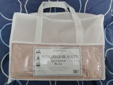 Image of Brentfords Weighted Blanket 150x200cm Blush Pink, 8kg