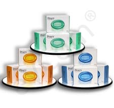Image of PEARS SOAP Bars, 4each OIL CLEAR, NATURAL OIL, GERM SHIELD, 125g, 12xTriPac