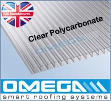 Image of Polycarbonate Roofing Sheets 10mm Clear Bronze Opal - Many Roofing Panel Sizes