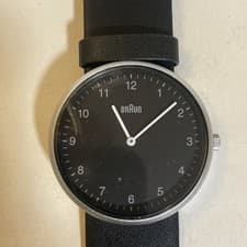 Image of Braun BN0281WHMHGYG Stainless Black White Dial Quartz Watch