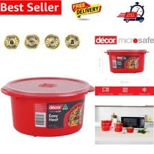Image of Microsafe 1.5L Round food container. Microwave, freezer, dishwasher safe and ...