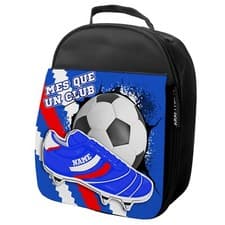 Image of Personalised Barcelona Football Lunch Bag Kids Insulated School Lunch Box FB04