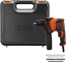 Image of BLACK+DECKER 710W High Performance Corded Hammer Drill 0-2800 RPM Kitbox New