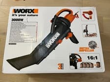 Image of WORX WG505E 3000W Corded Electric Trivac Garden Leaf Blower Mulcher and Vacuum