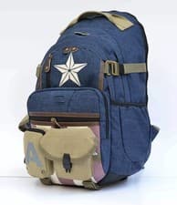 Image of Avengers 4 Captain America Backpack Schoolbag Laptop Bag Travel Rucksack