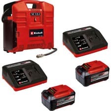 Image of Einhell TE-AC 36/8 LI OF Set 36v Cordless Oil Free Air Compressor 2 x 5.2ah Li-i
