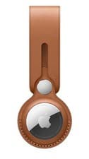 Image of Genuine / Official Apple AirTag Leather Loop - Saddle Brown - New
