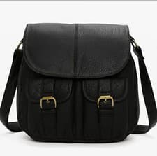 Image of Lexi crossbody-vegan leather In Black  