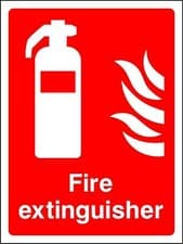 Image of Fire extinguisher Safety sign