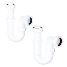 Image of Telescopic Sink P Trap 32mm 1.25" 40mm 1.5" Basin Swivel Plumbing Waste Pipe